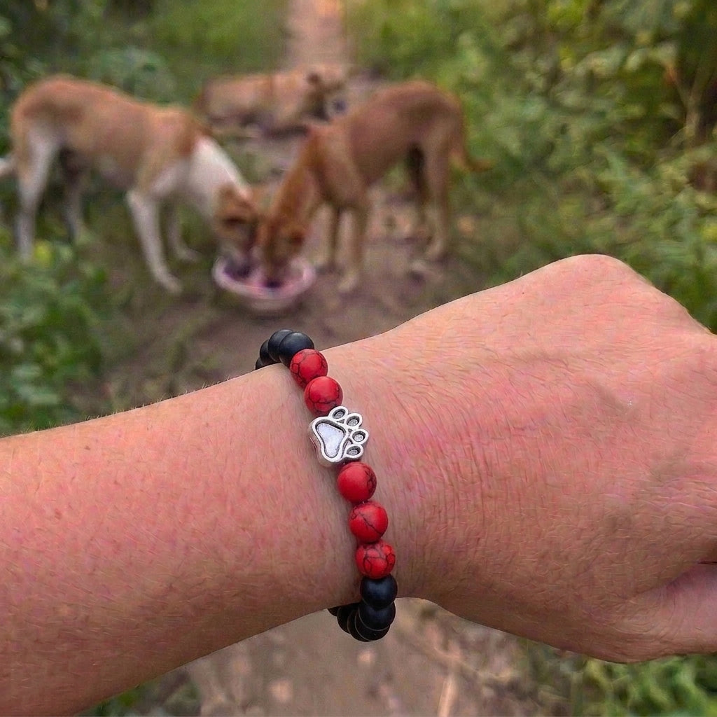 Armband – Schwarze Flamme