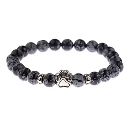 Armband – Schneeobsidian